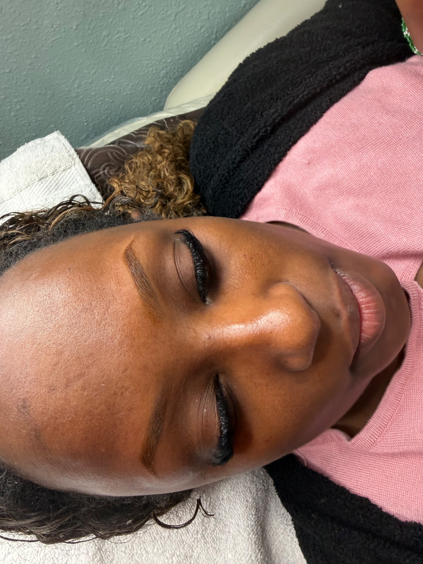 After eyelash extensions at Mina Nails